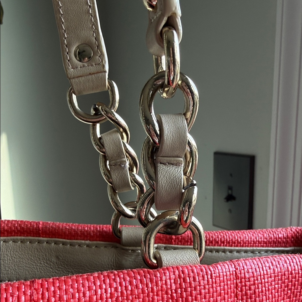 Kate Spade Red and Tan Tote Bag - Picture 7 of 12